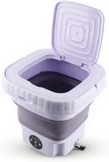 Draagbare wasmachine - mini-emmer - 11 liter - wit