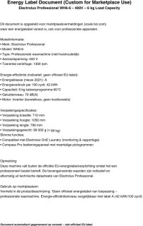 Wat vinden we goed aan de Electrolux Professional WH6-6 voorbelading wasmachine