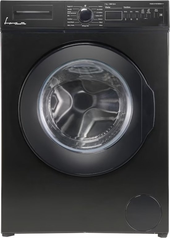 Fram Wasmachine 7 KG Zwart Retro 1400 RPM review
