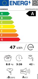 Wat vinden we goed aan de Gorenje WNHPI84APS/DE wasmachine