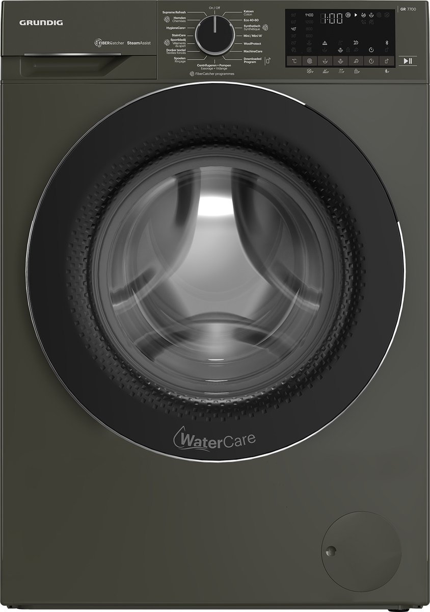 De Grundig GW7P5941089M Wasmachine Antraciet 9 kg 1400 tpm in één oogopslag