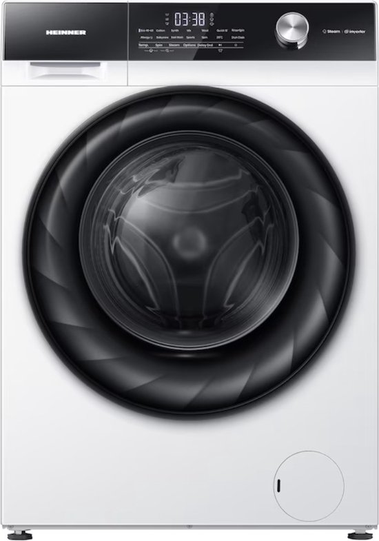 Heinner 10 kg wasmachine met stoom — ruim, degelijk en functioneel