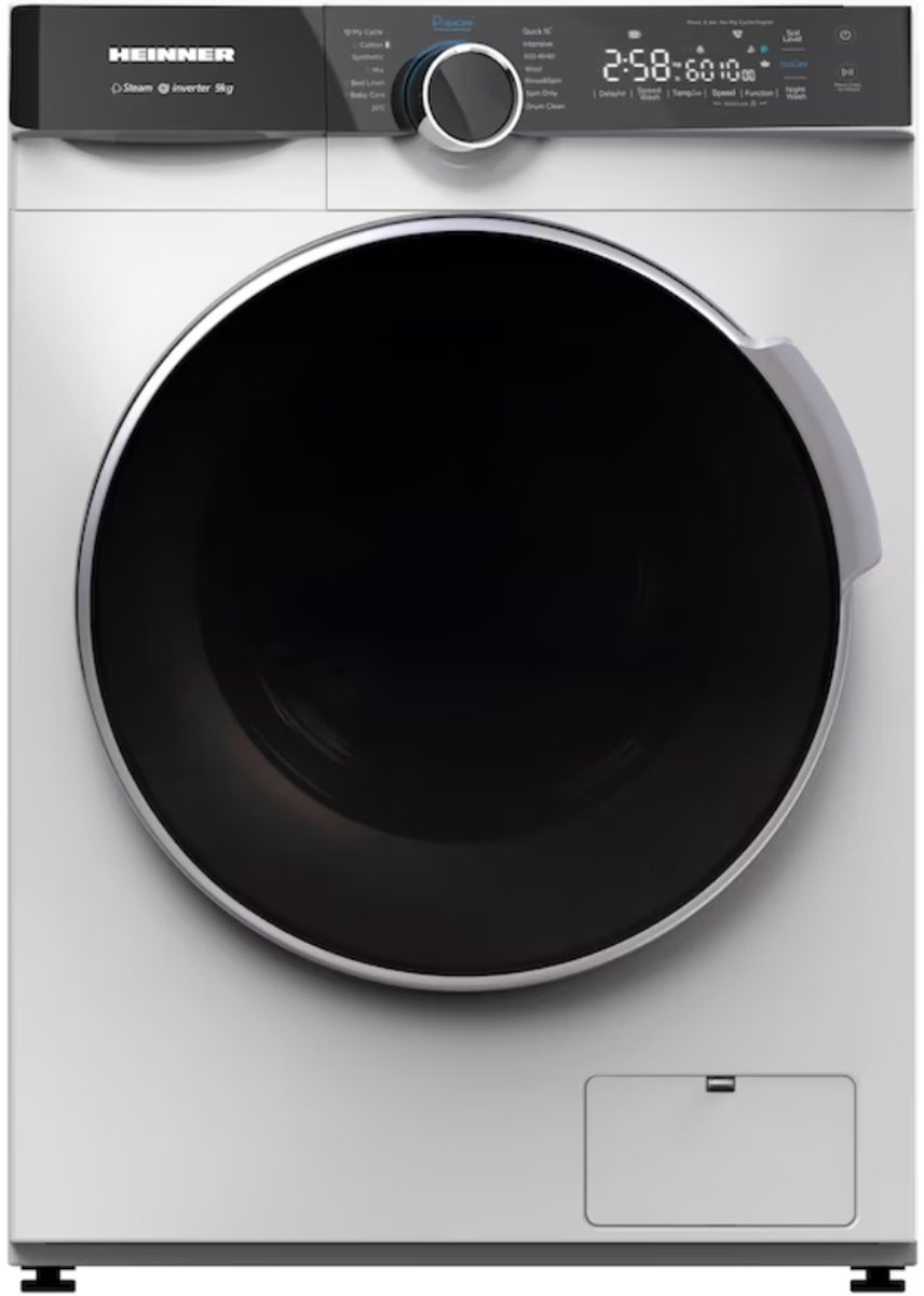 De Heinner Wasmachine HWM9140W 9 KG Wit in één oogopslag