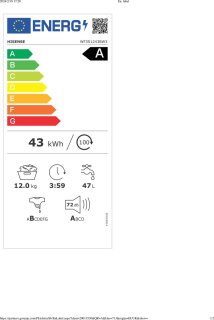 Wat vinden we goed aan de Hisense WF3S1243BW3 wasmachine