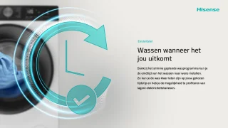 Hisense WF3S8043BW3/BLX 8kg Wasmachine 3S Serie