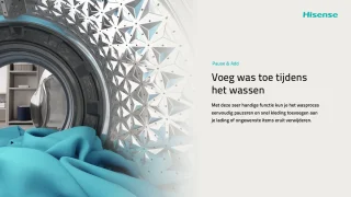 Hisense WF3S8043BW3/BLX 8kg Wasmachine 3S Serie