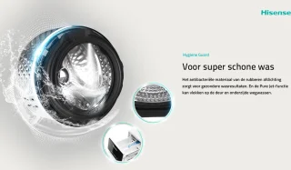 Hisense WF3S8043BW3/BLX 8kg Wasmachine 3S Serie