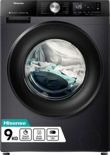 Hisense WF3S9043BB3 9kg Wasmachine Zwart