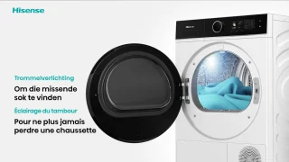 Hisense WF5I8043BWF Wasmachine 8 kg 1400 toeren Slimline 47 cm