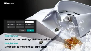 Hisense WF5I8043BWF Wasmachine 8 kg 1400 toeren Slimline 47 cm