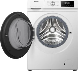 Hisense WFQA9014EVJMW Voorlader 9 kg Zwart/Wit