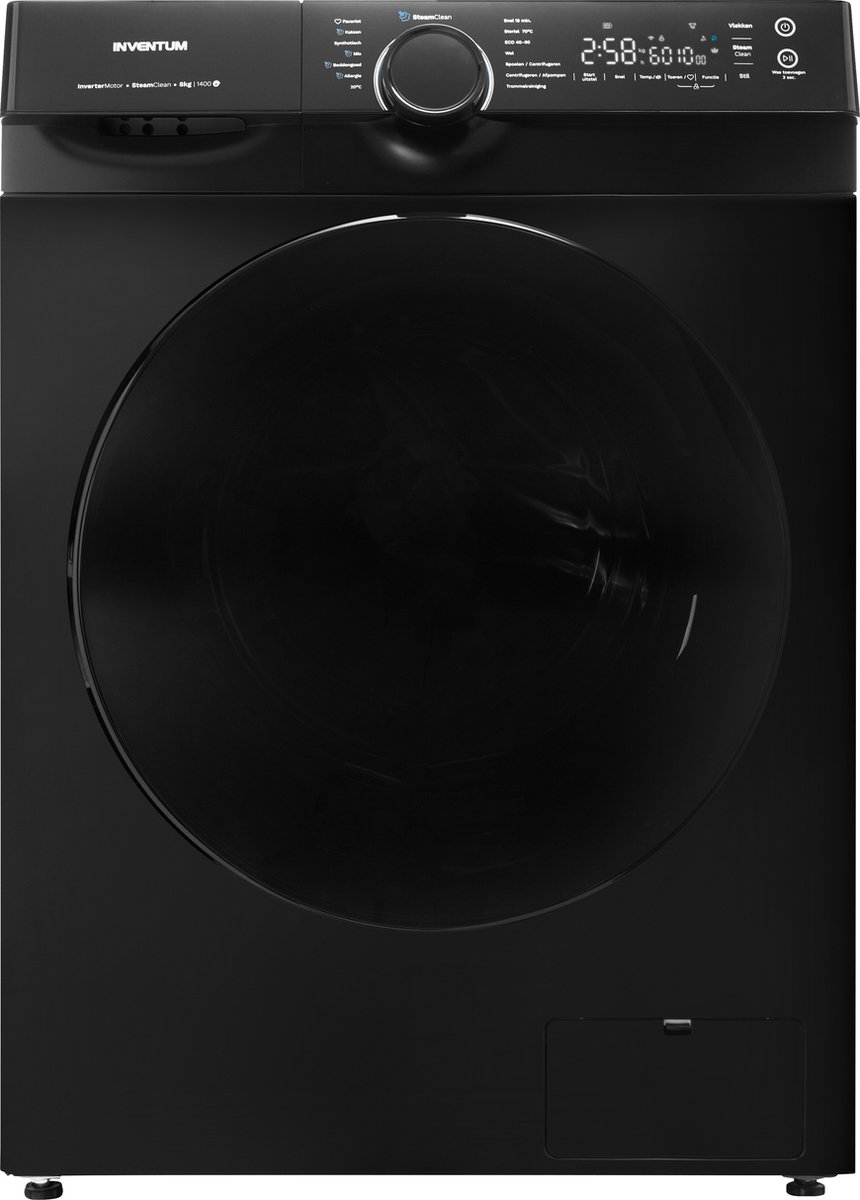 Inventum VWM8010B Wasmachine 8kg Zwart