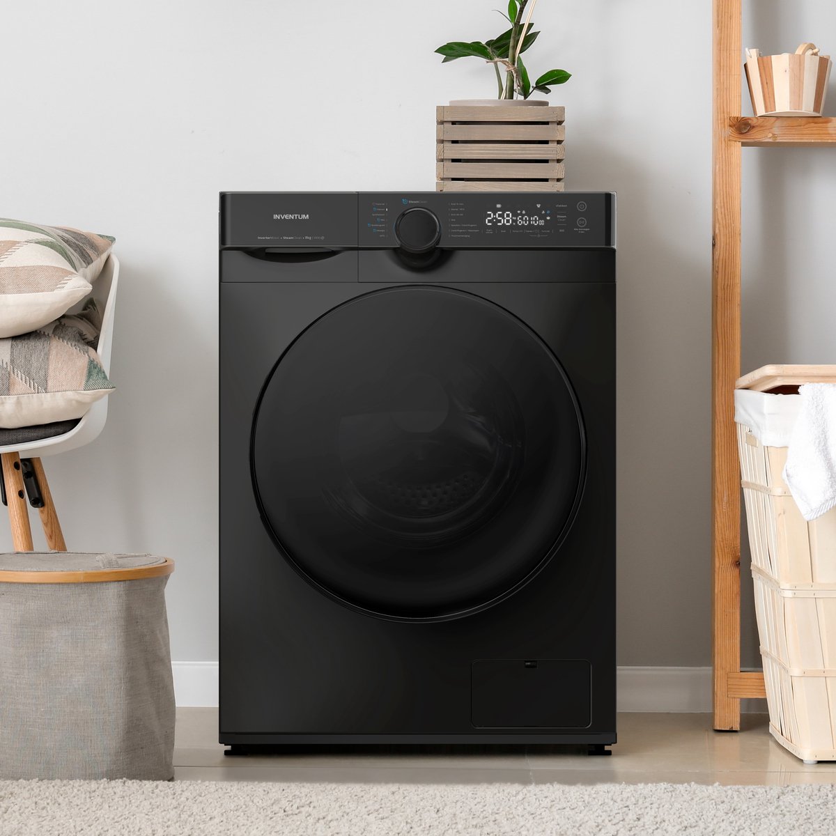 Inventum VWM8010B Wasmachine 8kg Zwart
