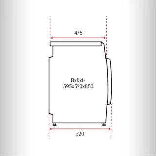 Inventum VWM8010W Wasmachine 8kg 1400rpm Wit/Zwart