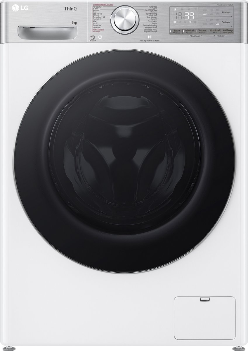 De LG F4WR9009S2W 9 kg Wasmachine in één oogopslag