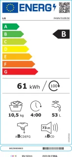 LG F4WV310S3E 10.5 kg Wasmachine