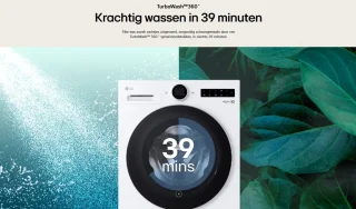 LG F4WX801YB Wasmachine 11kg Zwart