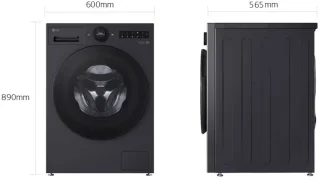 LG F4WX801YB Wasmachine 11kg Zwart