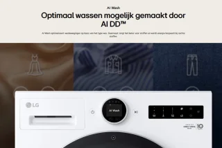 LG F4WX801YB Wasmachine 11kg Zwart