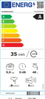 Wat vinden we goed aan de LG F4X5509THB wasmachine 9 kg wit