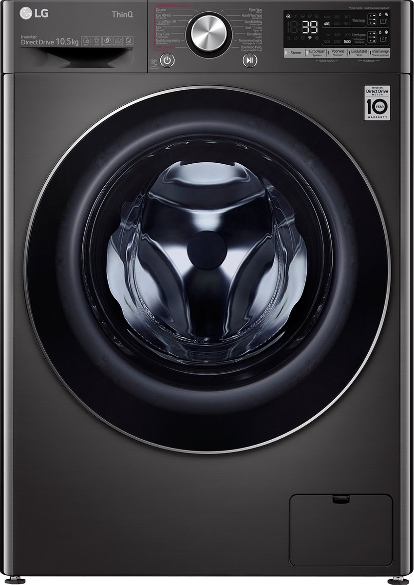 De LG F6WV71S2TA 10.5 kg Wasmachine in één oogopslag