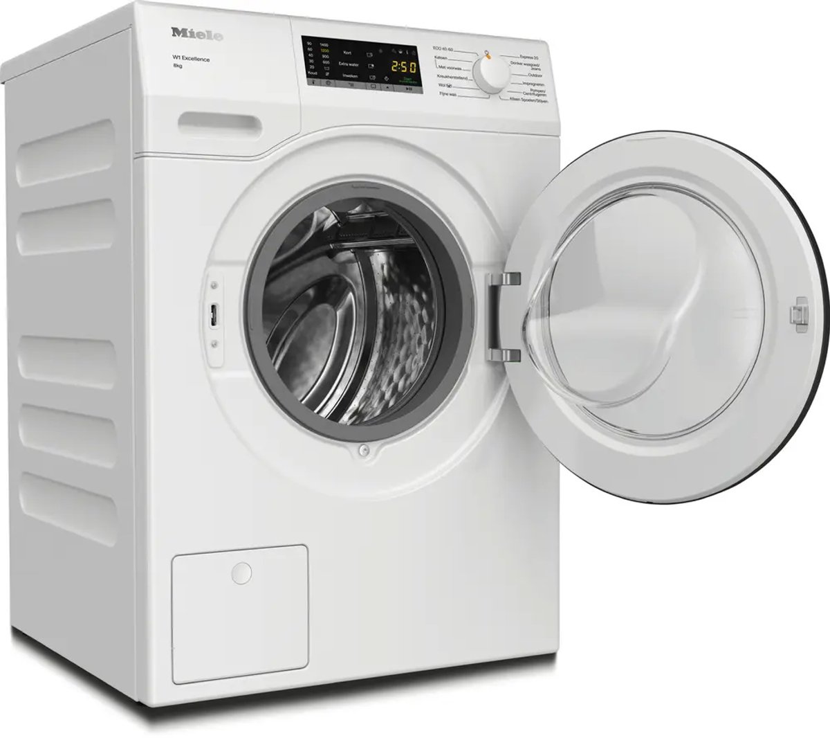 De Miele WEB115 WPS Wasmachine 8 kg Wit in één oogopslag