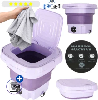 De Mini Wasmachine 8L Centrifuge Paars in één oogopslag