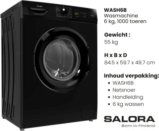 Salora WASH6B Wasmachine