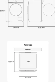 Samsung Bespoke WW11DB8B95GHU3 8000 Serie Wasmachine