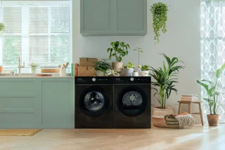 Samsung Bespoke WW90DB7U34GBU3 7000 Serie Zwart Wasmachine