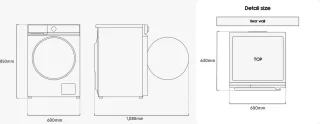 Samsung Bespoke WW90DB7U34GBU3 7000 Serie Zwart Wasmachine