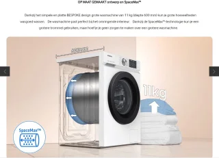 Samsung WW11BBA046AELE wasmachine BESPOKE Wit