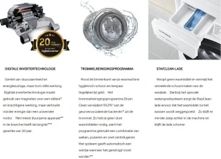 Samsung WW11BBA046AELE wasmachine BESPOKE Wit