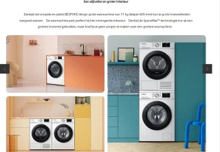 Samsung WW11BBA046AELE wasmachine BESPOKE Wit