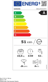 Wat vinden we goed aan de Samsung WW1UFG5U34TH 5000-serie wasmachine
