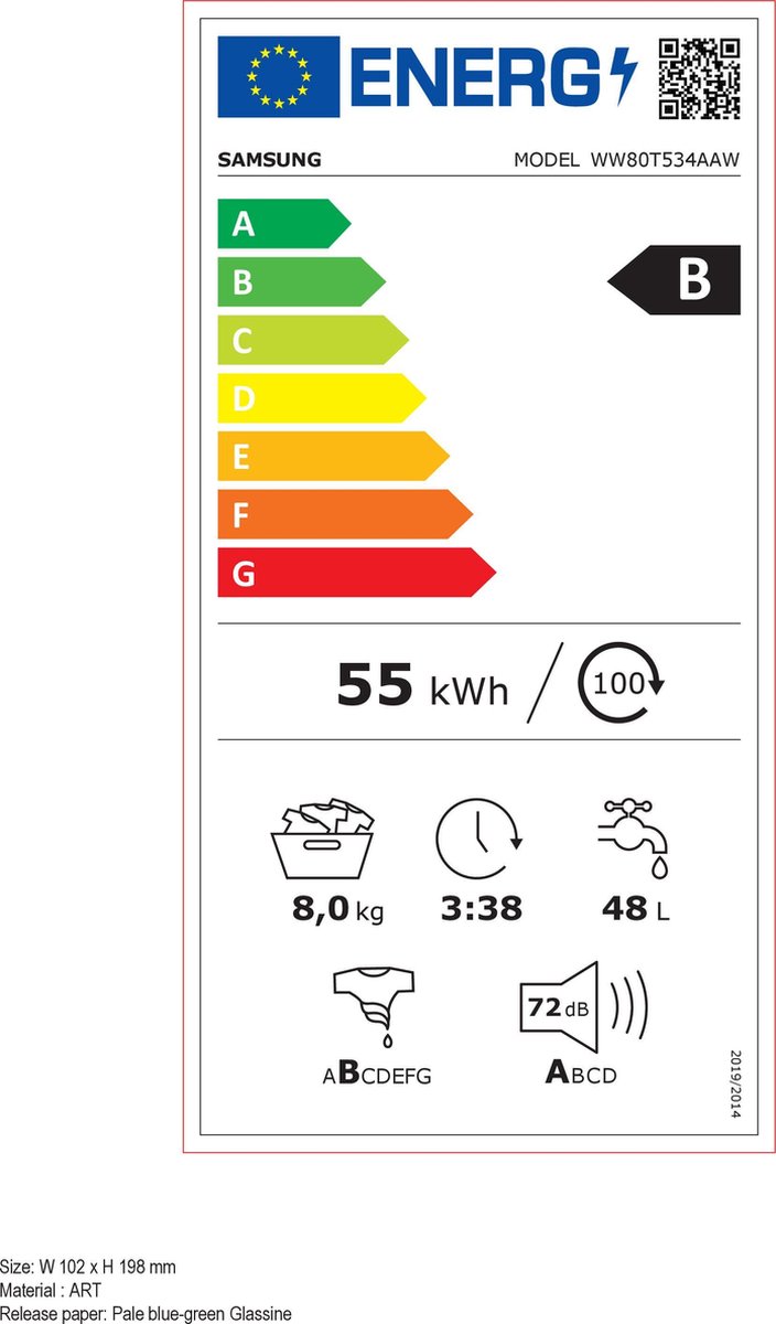 Wat vinden we goed aan de Samsung WW80T534AAW Wasmachine Autodose