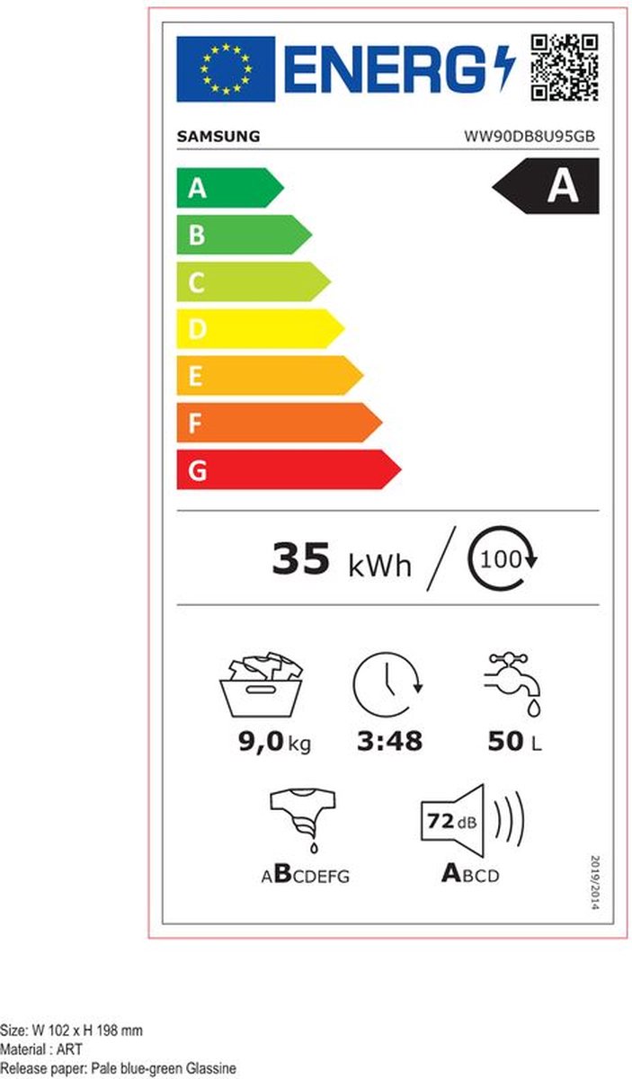 Wat vinden we goed aan de Samsung WW90DB8U95GBU3 Wasmachine Zwart 9Kg