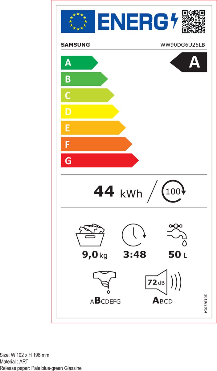 Wat vinden we goed aan de Samsung WW90DG6U25LBU3 Wasmachine 6000 Serie