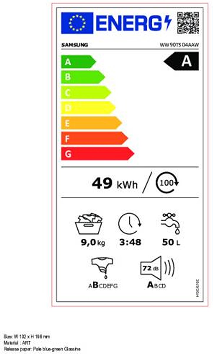 Wat vinden we goed aan de Samsung WW90T504AAWCS2 EcoBubble Wasmachine 9kg Wit