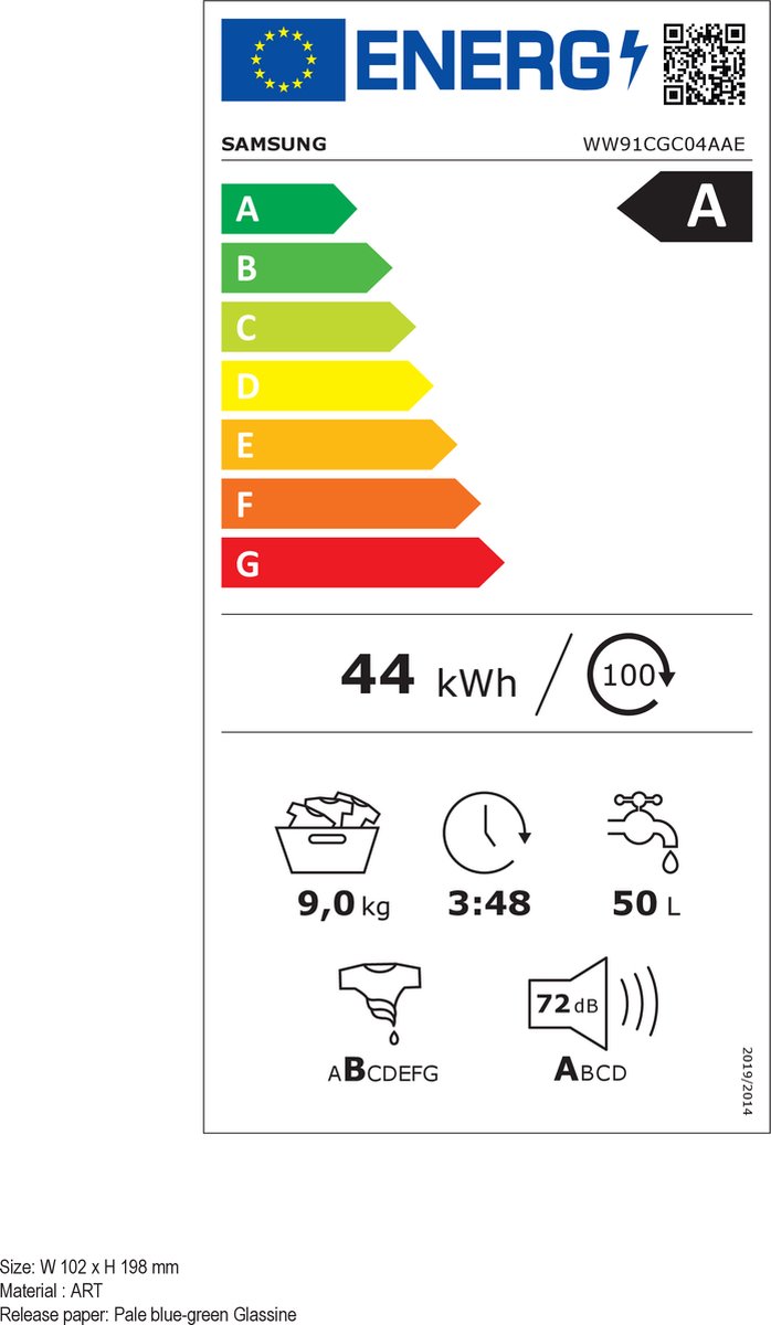Wat vinden we goed aan de Samsung WW91CGC04AAE Wasmachine 9 kg