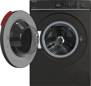 Sharp ESNFL014CBNA2BX wasmachine 10KG mat zwart