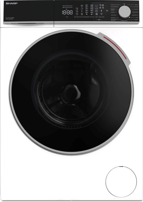 Sharp ESNFL814CWDABX wasmachine 8kg 1400RPM review
