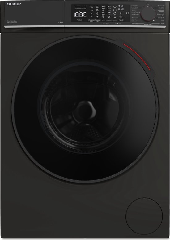 Sharp New Line ESNFL014CBNA wasmachine 10kg mat zwart review