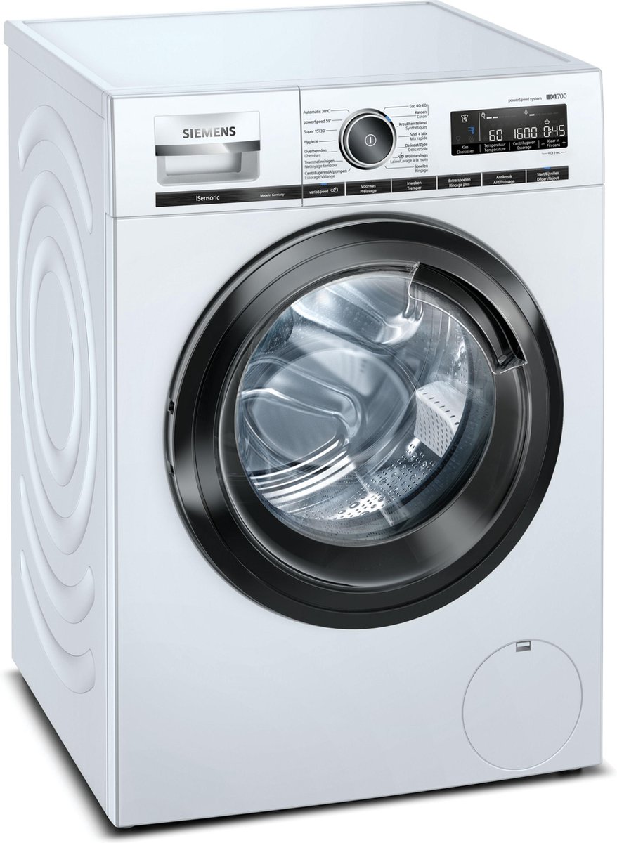 De Siemens iQ700 WM14VM0EFG Wasmachine 1400 rpm in één oogopslag