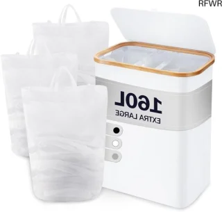Wasmand met deksel