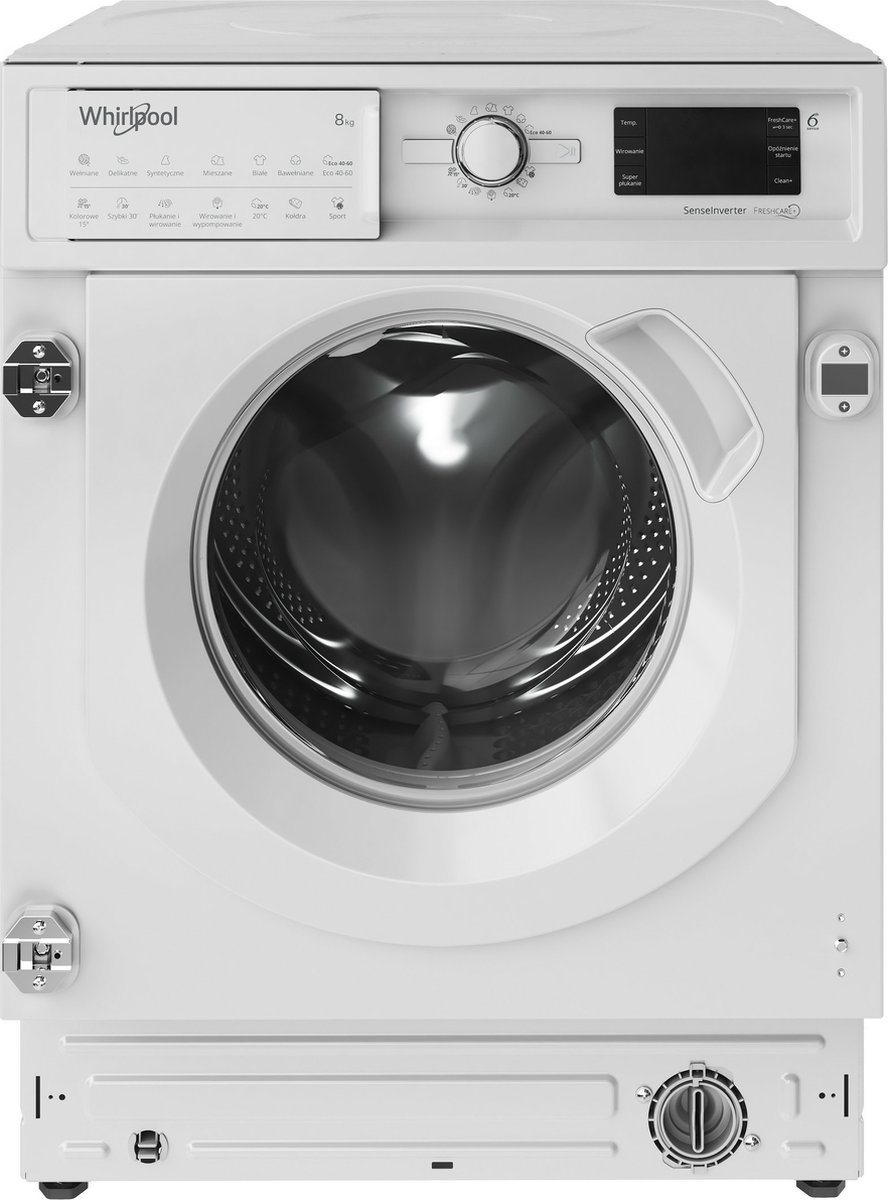 De Whirlpool BI WMWG 81485 PL Voorlader Wasmachine 8 kg Wit in één oogopslag