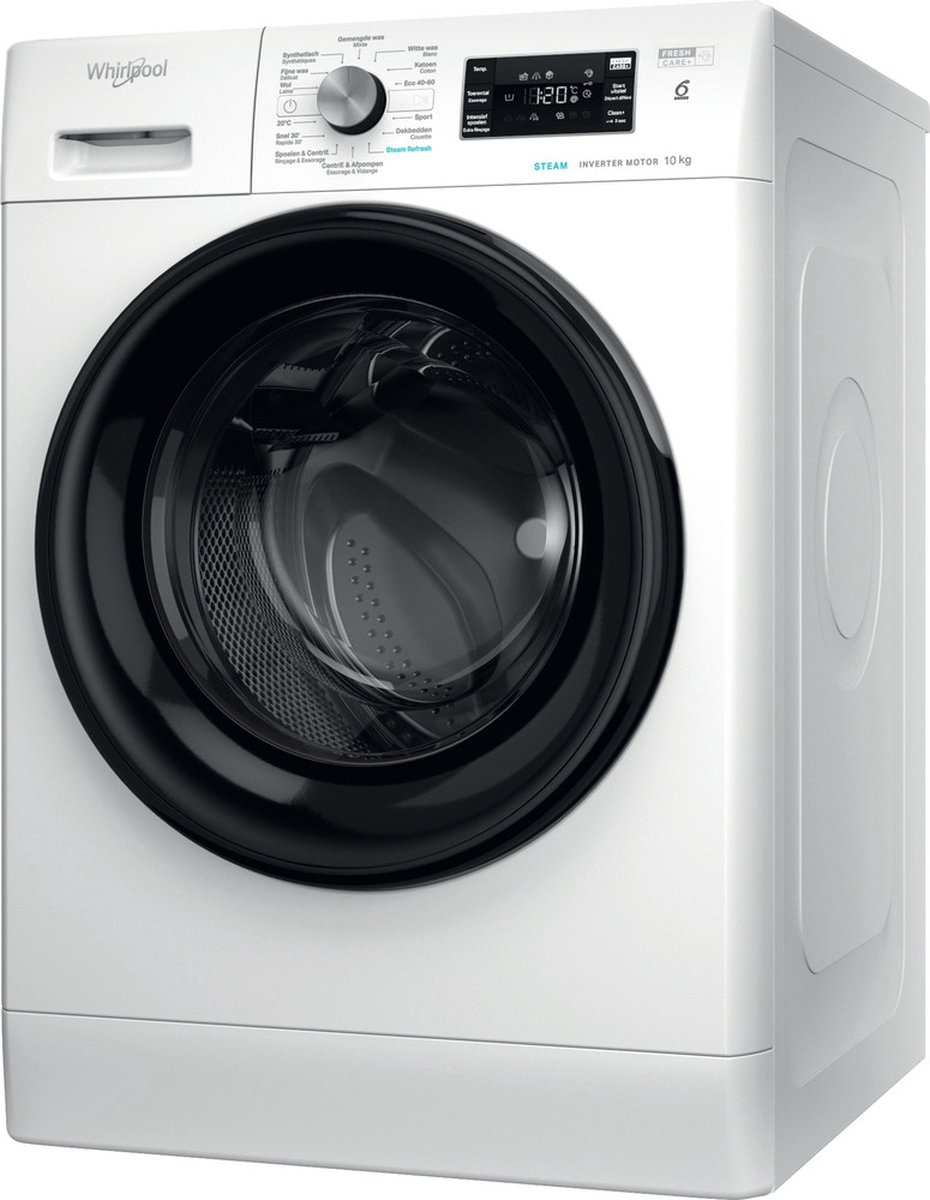 De Whirlpool FFB 10469E BV vrijstaande wasmachine 10kg in één oogopslag