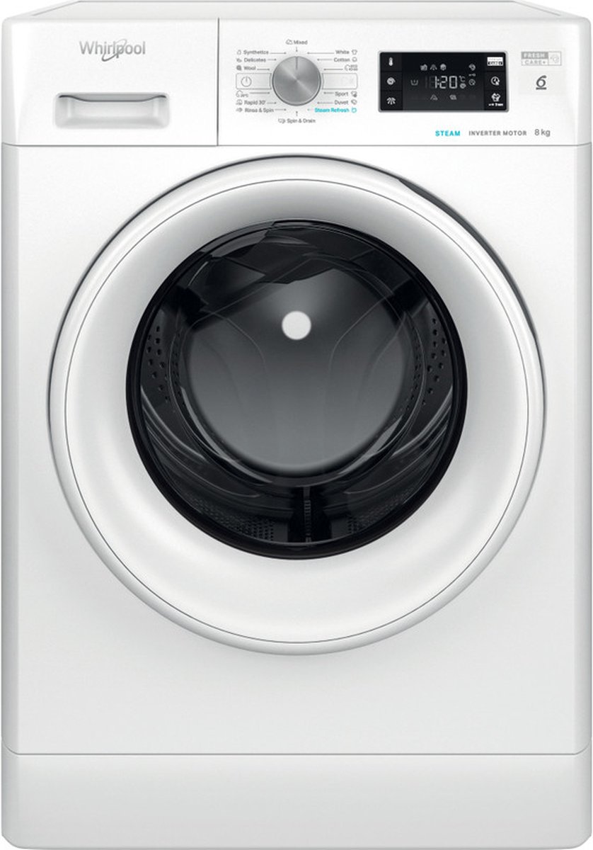 De Whirlpool FFB 8489 WV EE 8kg Wasmachine in één oogopslag