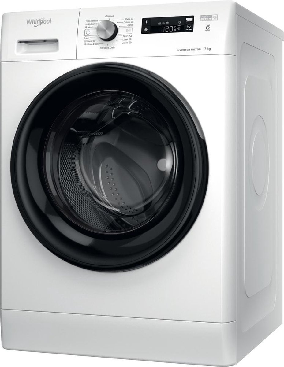 De Whirlpool FFS7259BEE Voorlader Wasmachine 7 kg Wit in één oogopslag