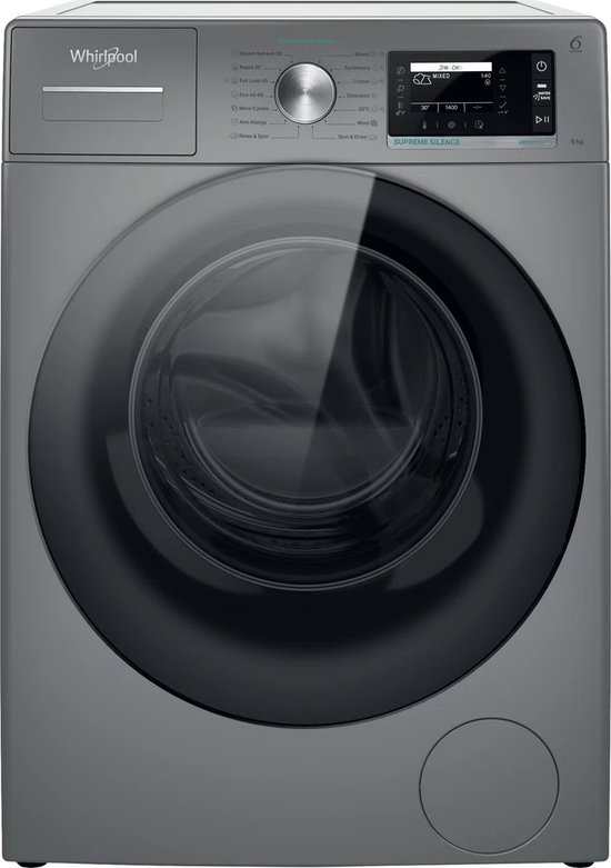 Whirlpool W7 99S SILENCE EE wasmachine 9 kg zilver review